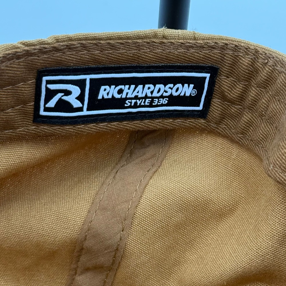 Richardson Style 336 Carnegie Mellon Snapback Hat Brown Duck Cloth Mens Cap - Picture 5 of 6